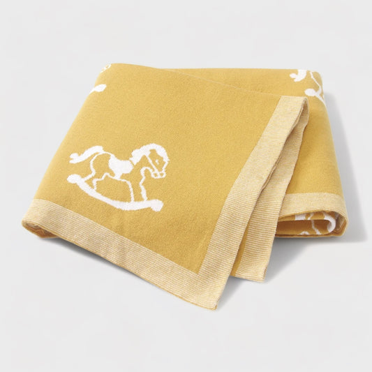 Rocking Horse Baby Blanket