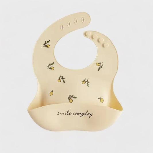 Lemon Silicone Baby Bib