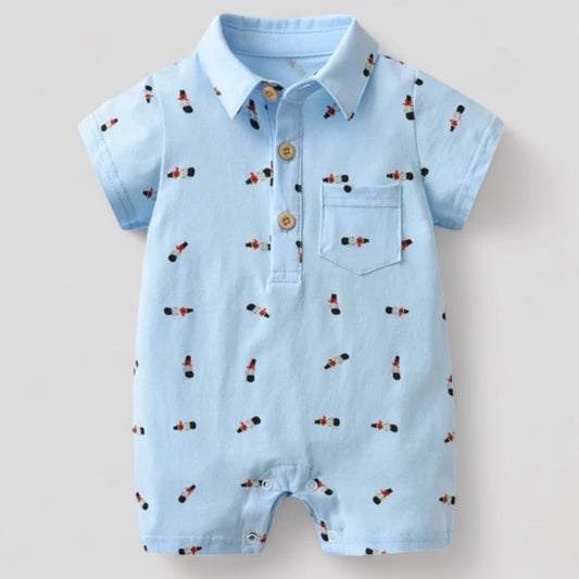 Teddy Solider Baby Grow