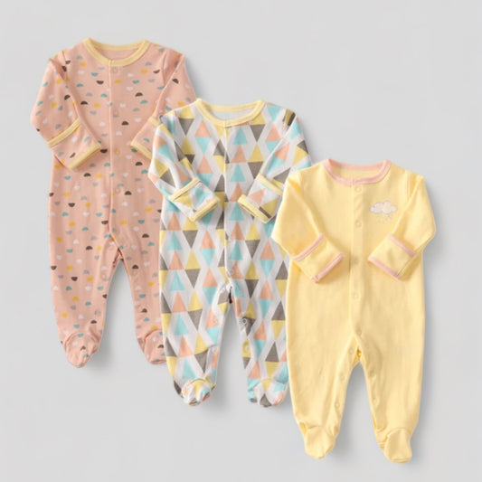 Clouds Sleep suit ( Pack of 3 )