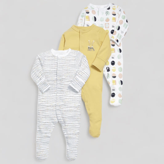 Autumn Bunny Sleep suit ( Pack of 3 )