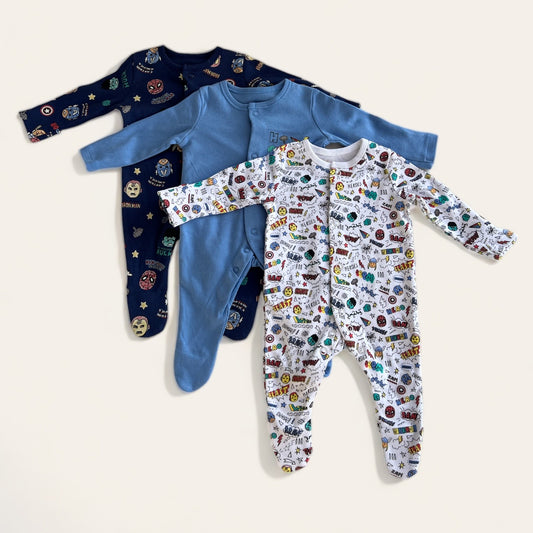 Marvel Sleep suit ( Pack of 3 )